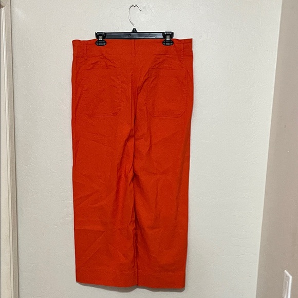 Anthropologie Maeve The Colette Cropped Pants Linen Blend Bohemian Modern - Picture 6 of 14